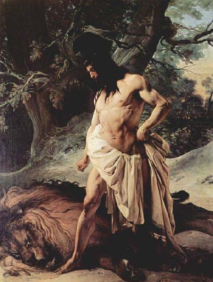 Samson and the Lion, Francesco Hayez